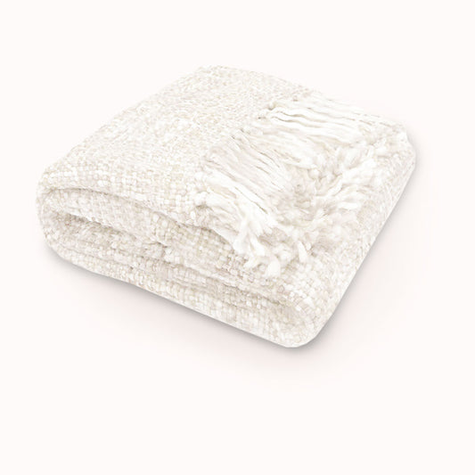 rans-oslo-knitted-weave-throw-127x152cm-snow-white at www.mallsonline.com.au