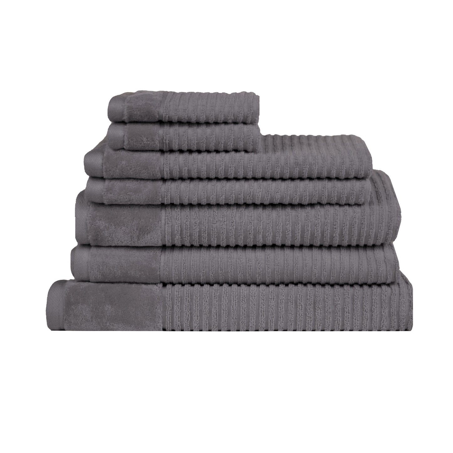 royal-excellency-7-piece-cotton-bath-towel-set-charcoal at www.mallsonline.com.au