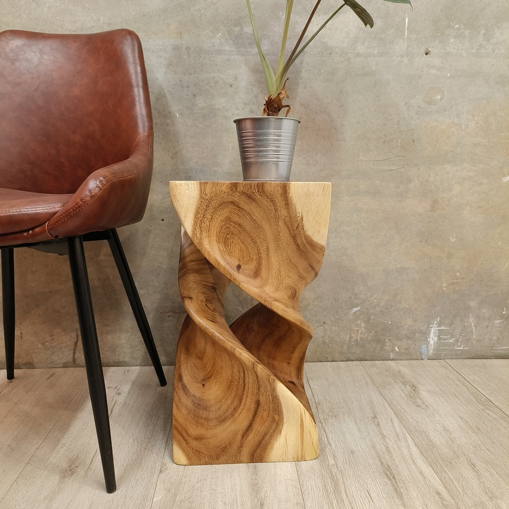 the-twist-raintree-wood-side-table-corner-table-planet-stand-clear-finish-1 www.mallsonline.com.au