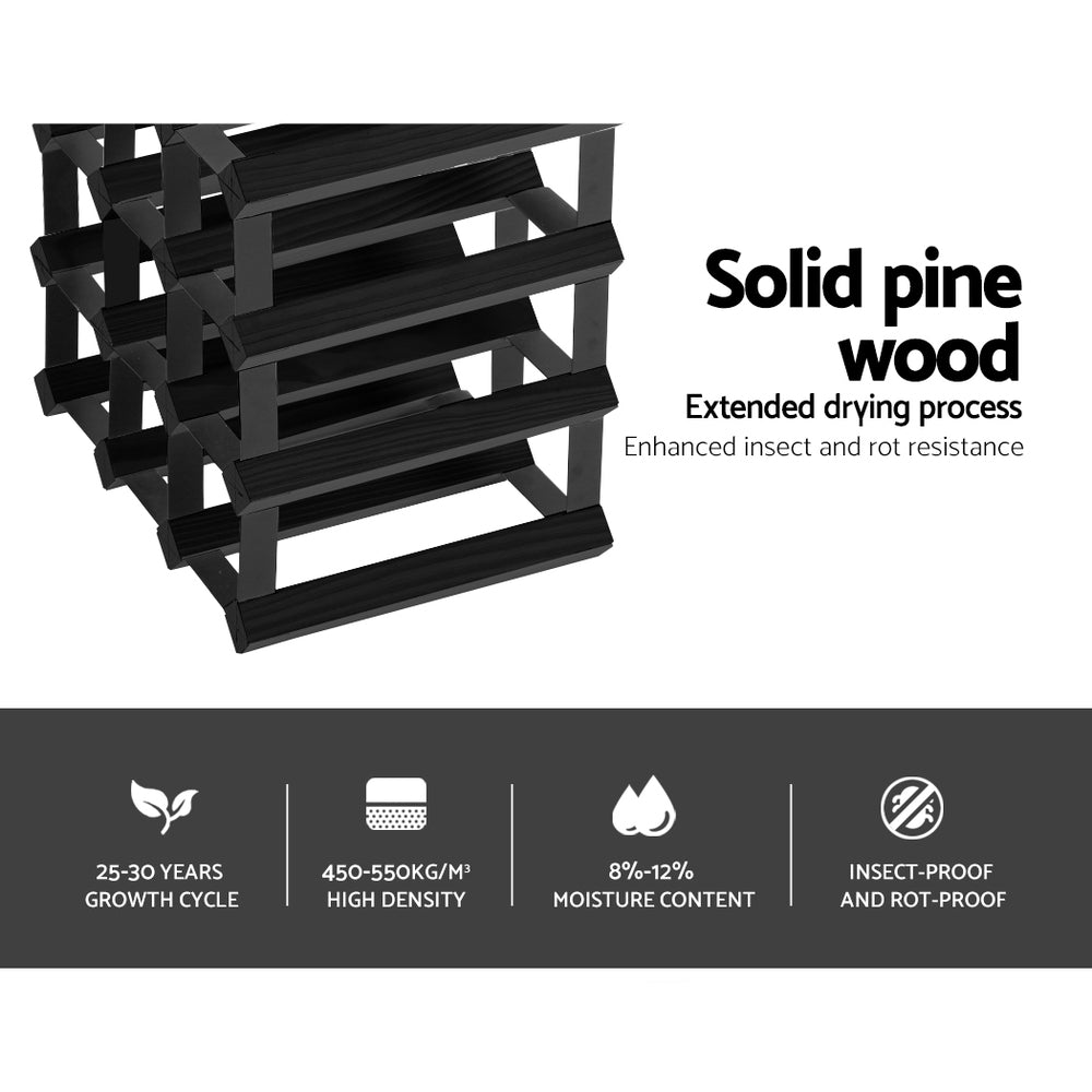 artiss-12-bottle-timber-wine-rack-wooden-storage-wall-racks-holders-cellar-black www.mallsonline.com.au