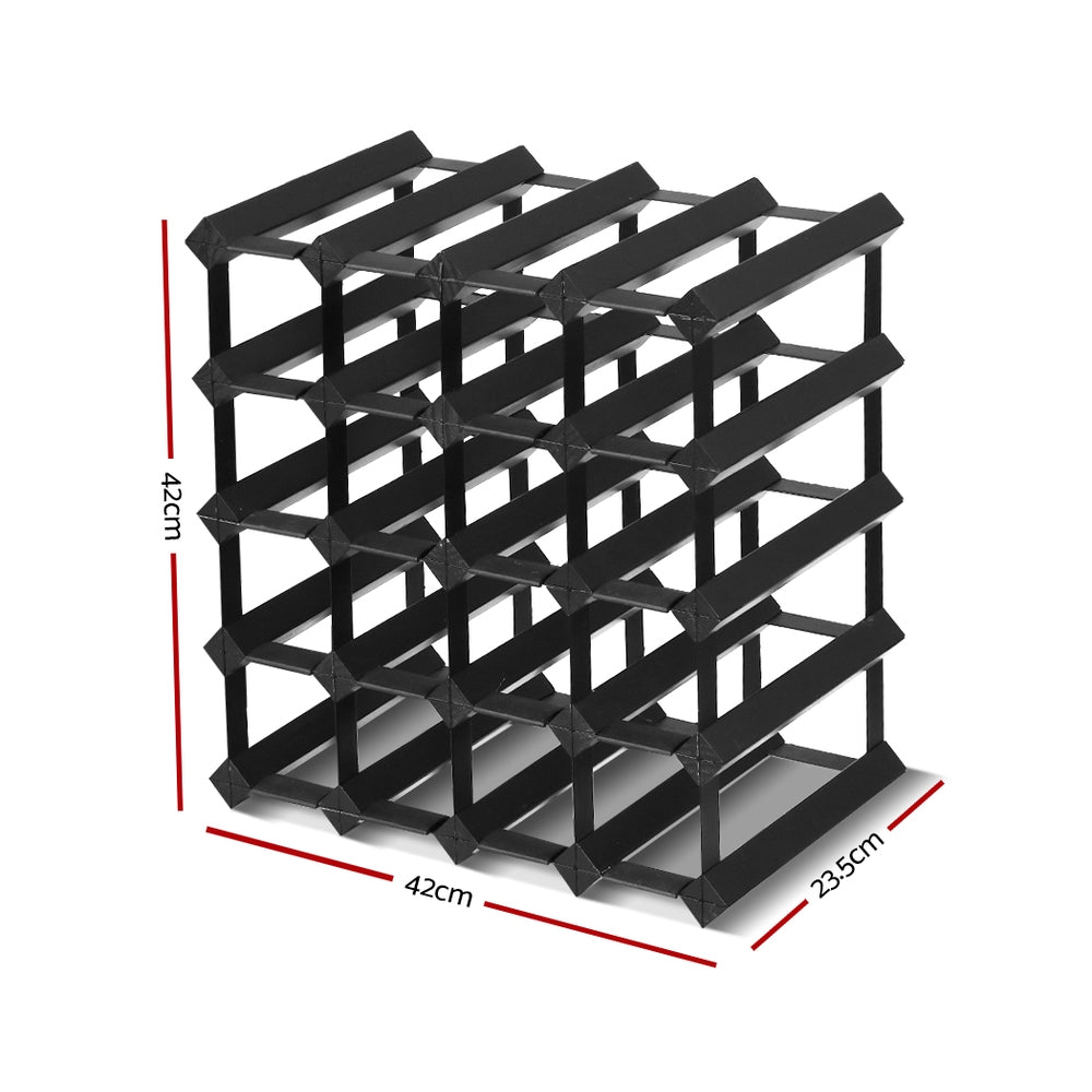 artiss-20-bottle-timber-wine-rack-wooden-storage-wall-racks-holders-cellar-black www.mallsonline.com.au