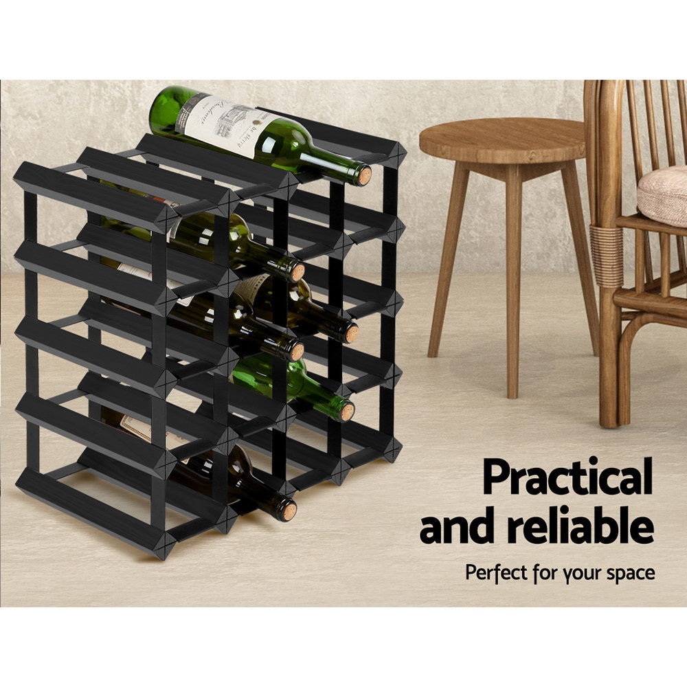 artiss-20-bottle-timber-wine-rack-wooden-storage-wall-racks-holders-cellar-black www.mallsonline.com.au