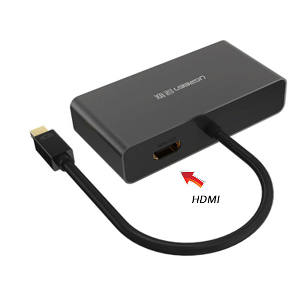 ugreen-3-in-1-mini-displayport-to-hdmi-vga-dvi-converter-black-10440 at www.mallsonline.com.au