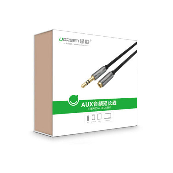 ugreen-3-5mm-male-to-3-5mm-female-extension-cable-2m-10594 at www.mallsonline.com.au