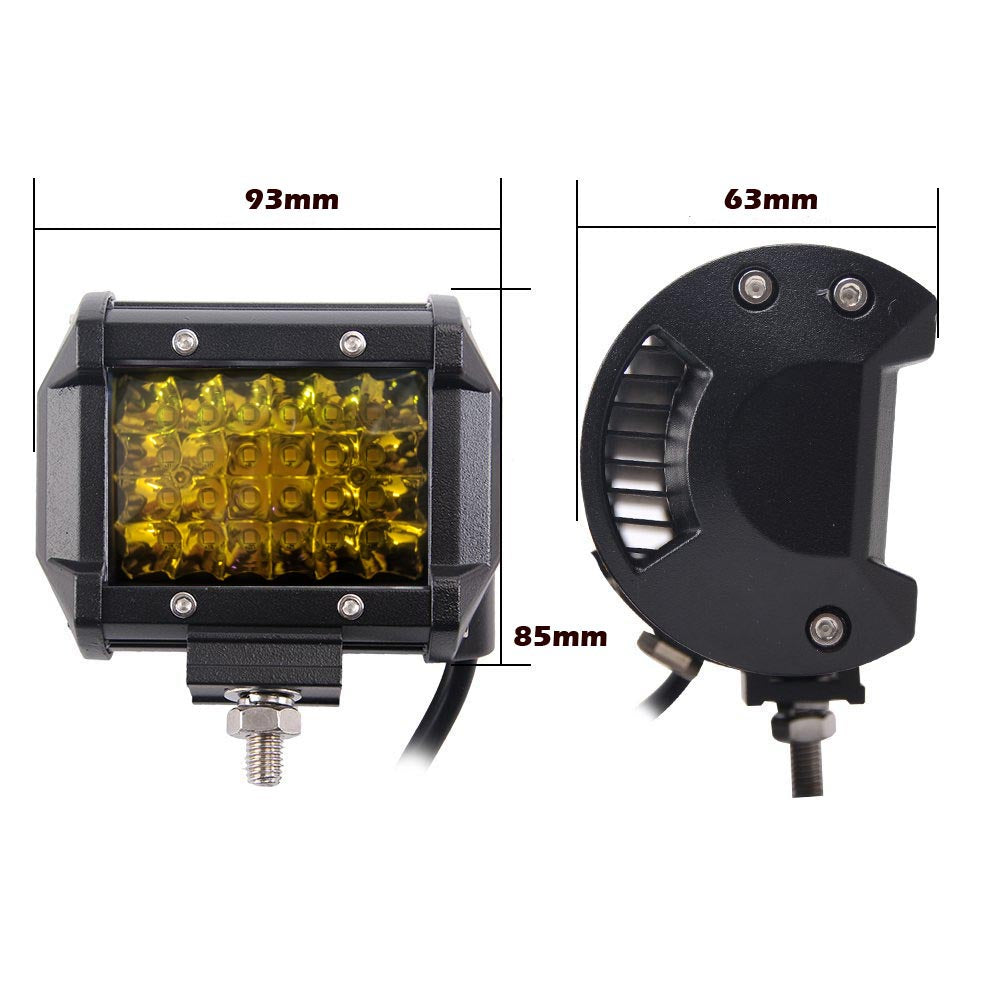 2x-4-inch-spot-led-work-light-bar-philips-quad-row-4wd-fog-amber-reverse-driving at www.mallsonline.com.au