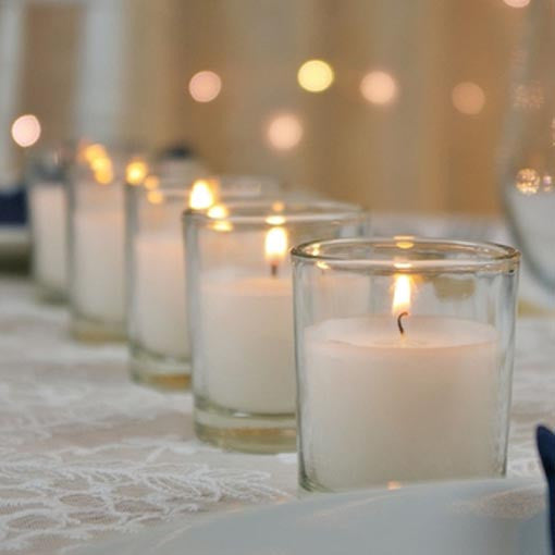 10-white-wax-clear-glass-holder-votive-candle-wedding-event-centrepiece-table-decoration at www.mallsonline.com.au