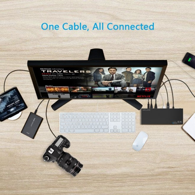 wavlink-usb-c-ultra-5k-laptop-docking-station-with-6x-usb3-0-4k-dual-video-outputs-gigabit-ethernet-audio-ws-ug69dk1 at www.mallsonline.com.au