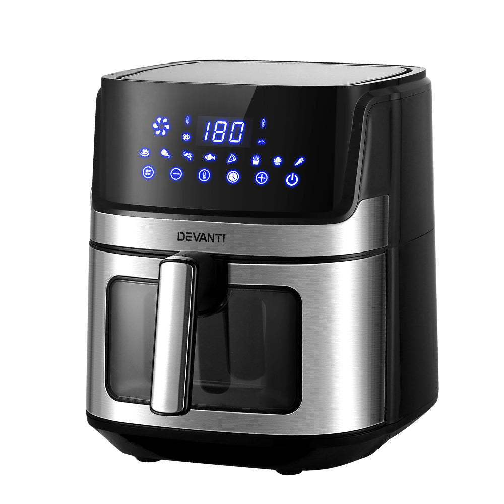 devanti-air-fryer-6-5l-lcd-fryers-oven-airfryer-healthy-cooker-oil-free-kitchen at www.mallsonline.com.au