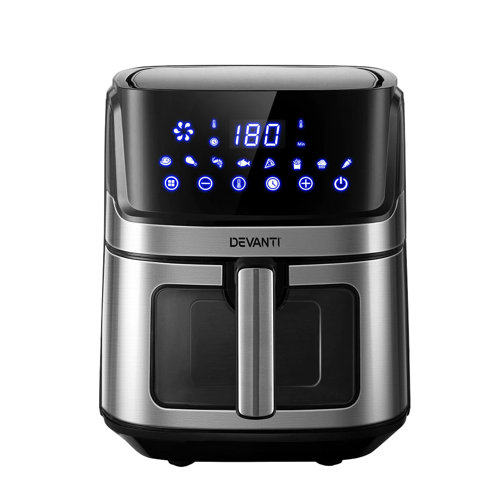 devanti-air-fryer-6-5l-lcd-fryers-oven-airfryer-healthy-cooker-oil-free-kitchen at www.mallsonline.com.au