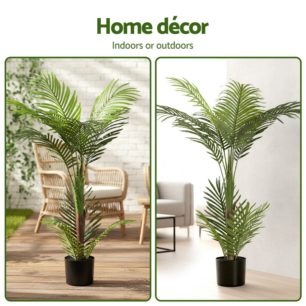 Artiss 100cm Artificial Palm Tree Faux Trees Indoor Decor Artificial Plants Lifelike Plant