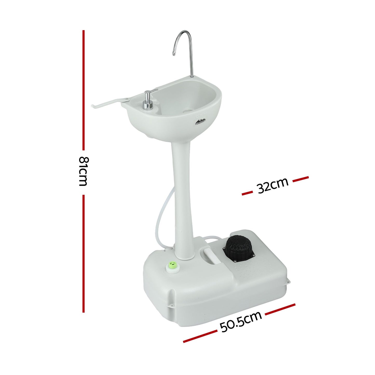 Weisshorn Portable Camping Sink Stand 19L | Hand Wash Basin
