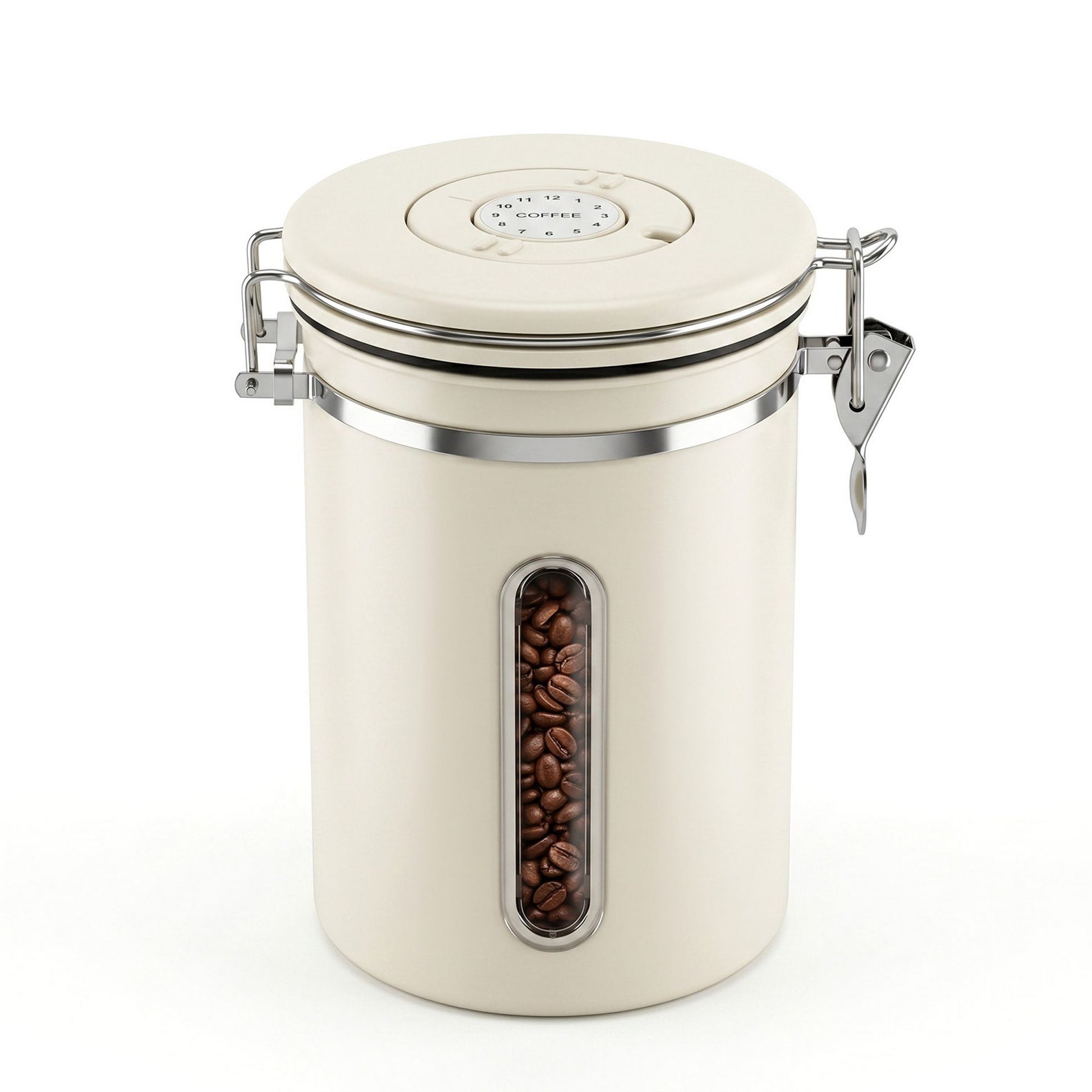 5-Star Chef 1.8L Stainless Steel Coffee Bean Storage Container Coffee Canister