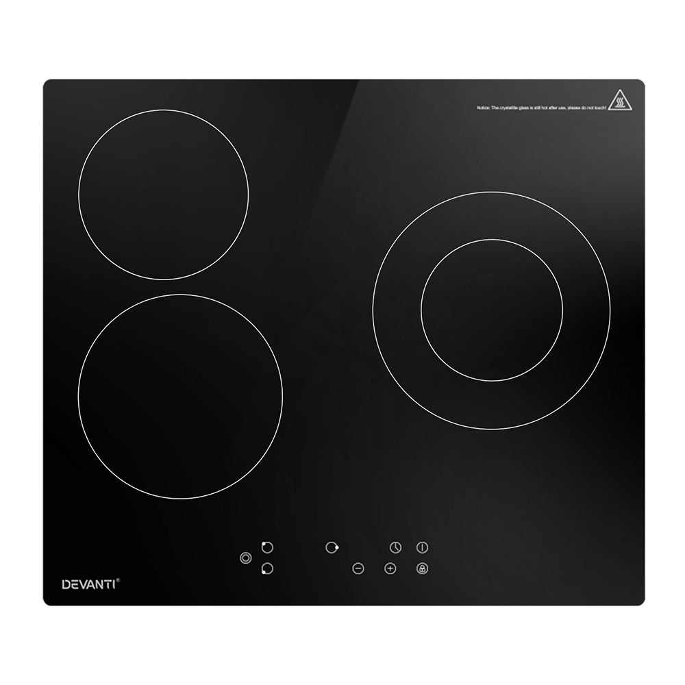 devanti-electric-ceramic-cooktop-60cm-kitchen-cooker-4-burner-hob-touch-control-5200w at www.mallsonline.com.au