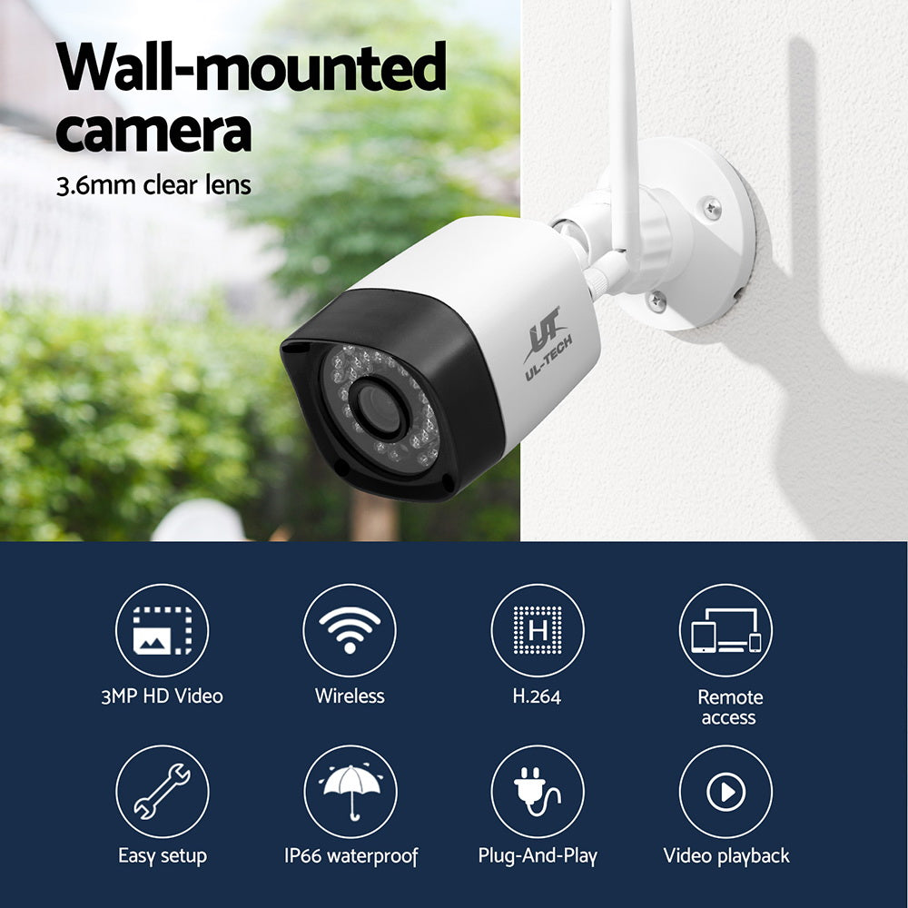 ul-tech-3mp-wireless-cctv-8ch-4-square-camera at www.mallsonline.com.au