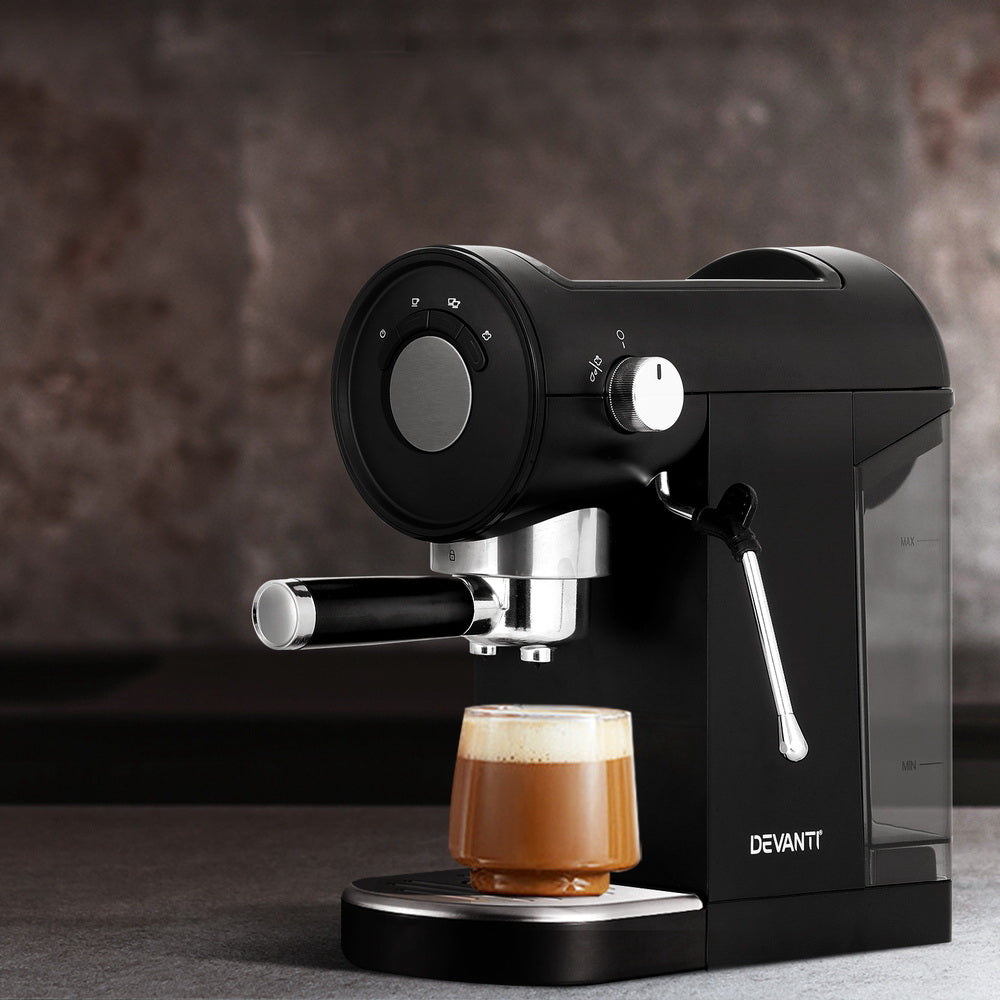 devanti-20-bar-coffee-machine-espresso-cafe-maker-black at www.mallsonline.com.au