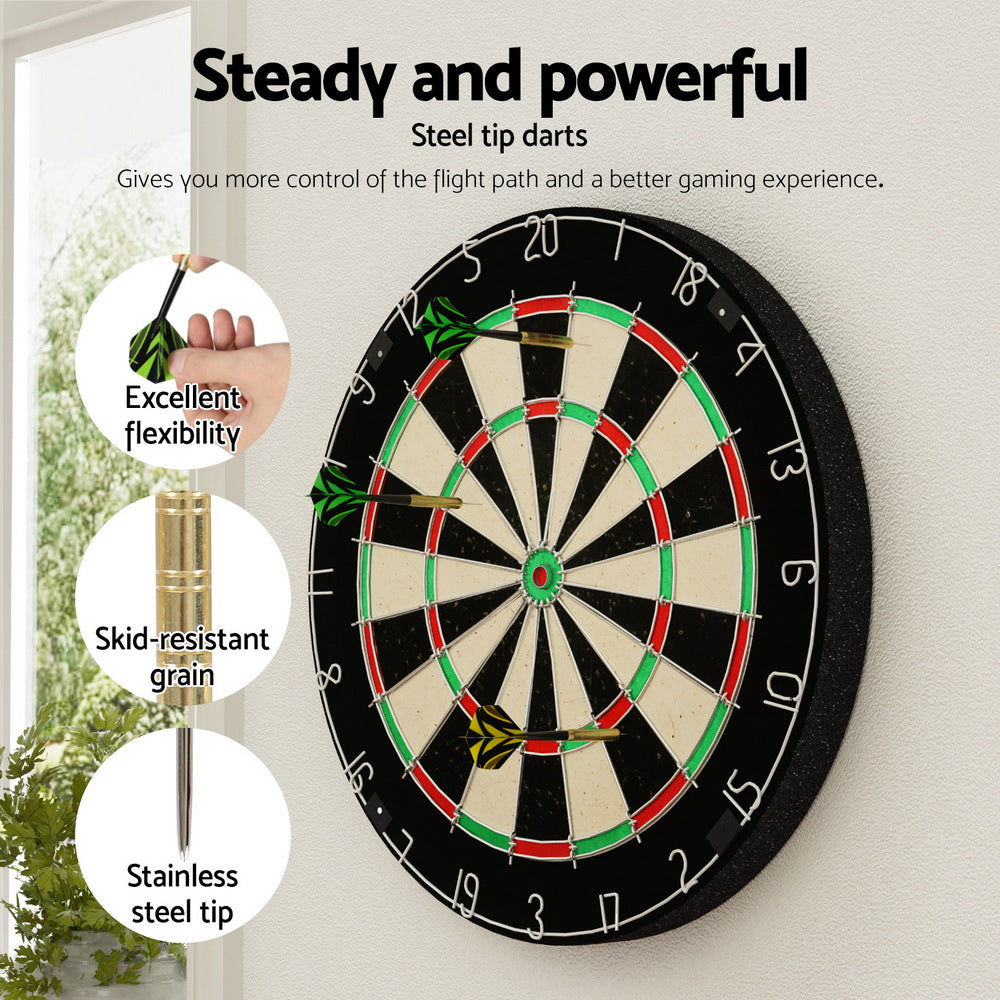 18-dartboard-professional-dart-board-set-classic-game-party-sport-competition at www.mallsonline.com.au