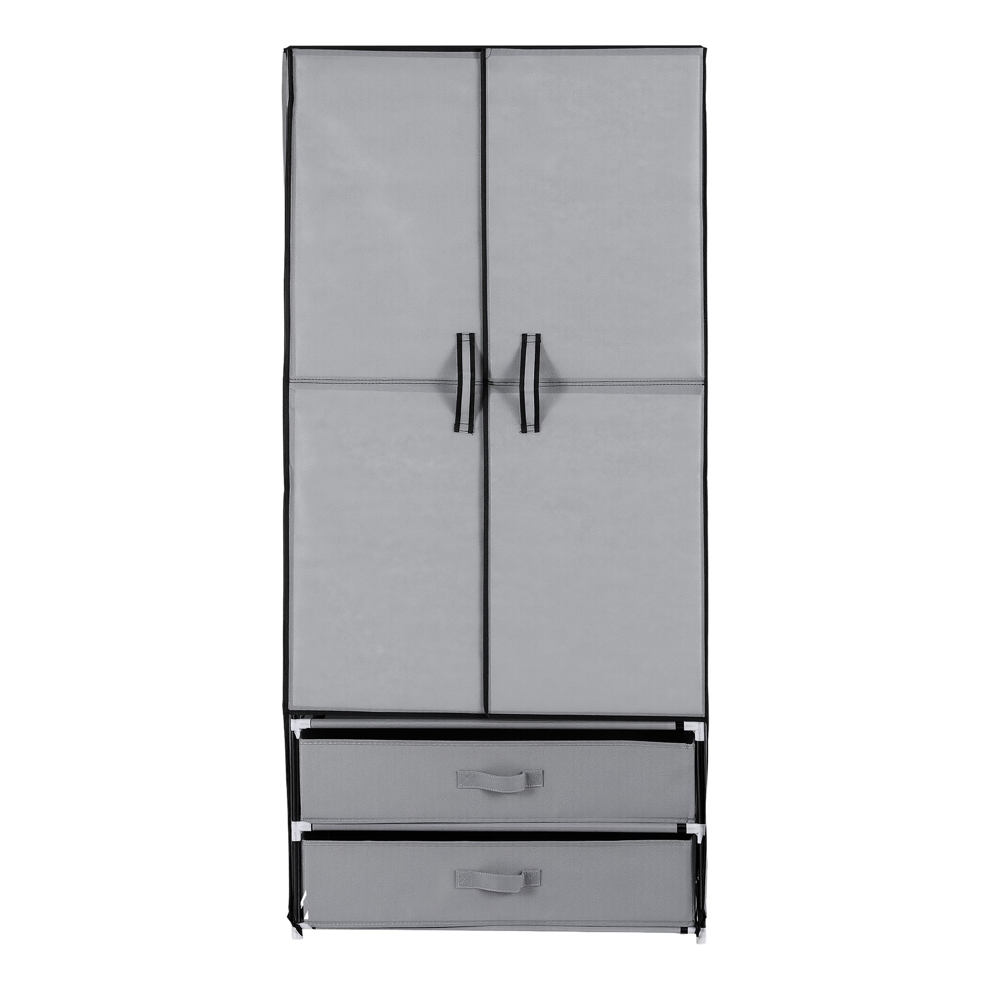 Artiss Large Portable Clothes Closet Wardrobe with Magnetic Door Grey