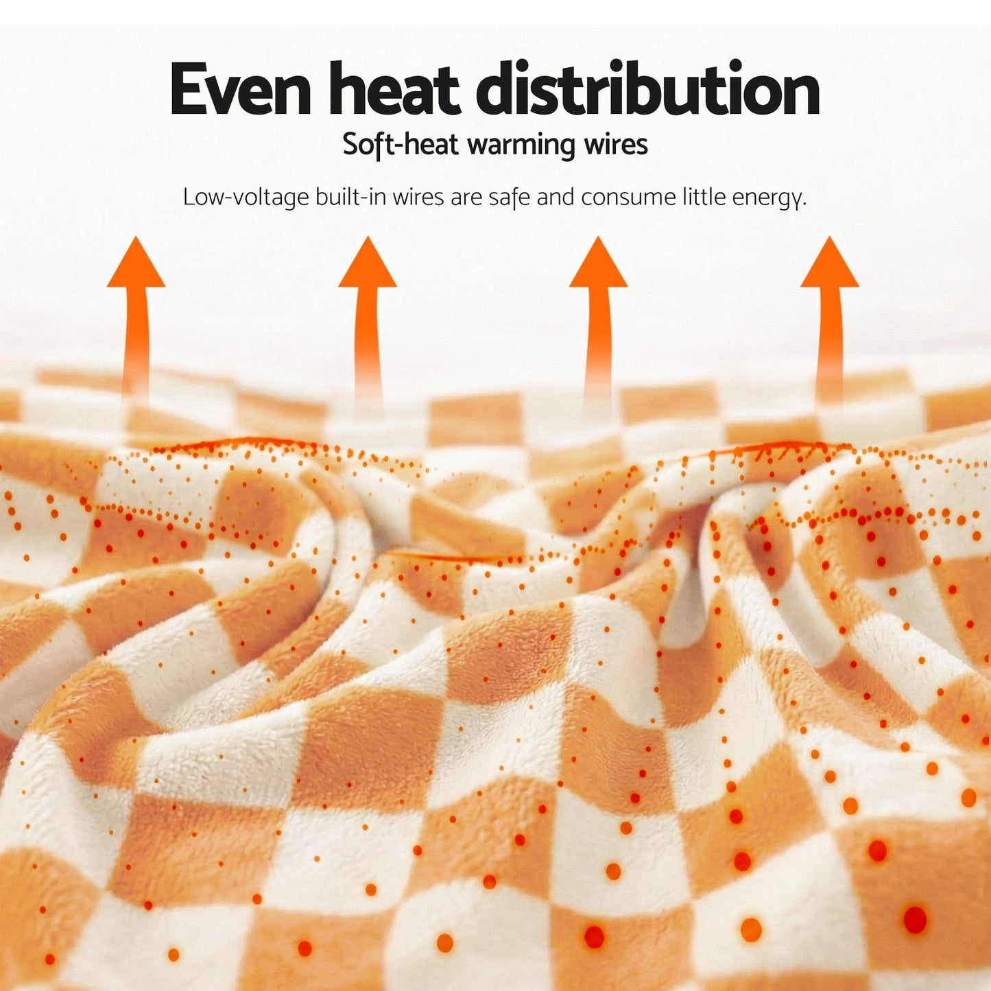 Giselle Electric Throw Rug Dual Side Fleece Flannel Heated Blanket Yellow