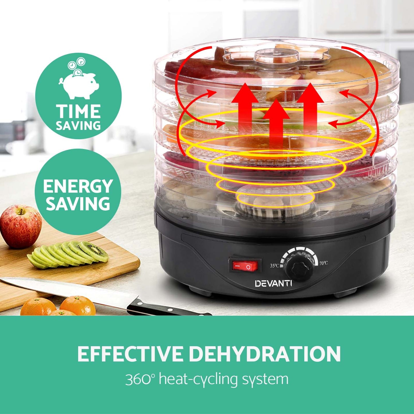 devanti-5-trays-food-dehydrator-fruit-dehydrators-pet-beef-jerky-dryer-black