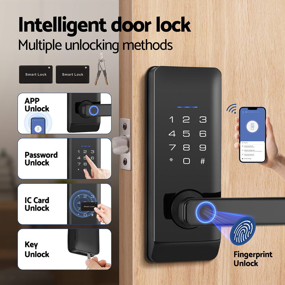 ul-tech-fingerprint-door-lock-smart-home-system www.mallsonline.com.au
