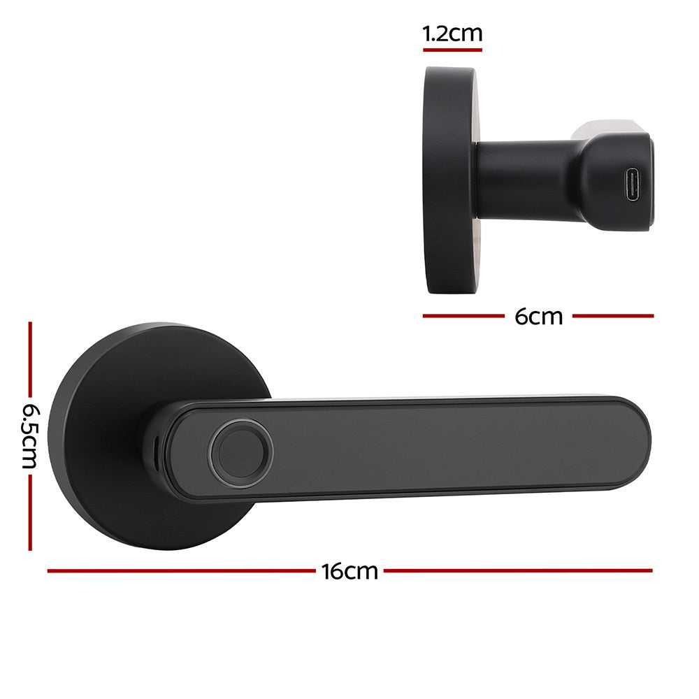 ul-tech-fingerprint-door-lock-smart-electronic-handle www.mallsonline.com.au