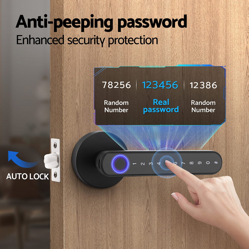 ul-tech-fingerprint-door-lock-smart-electronic-handle www.mallsonline.com.au