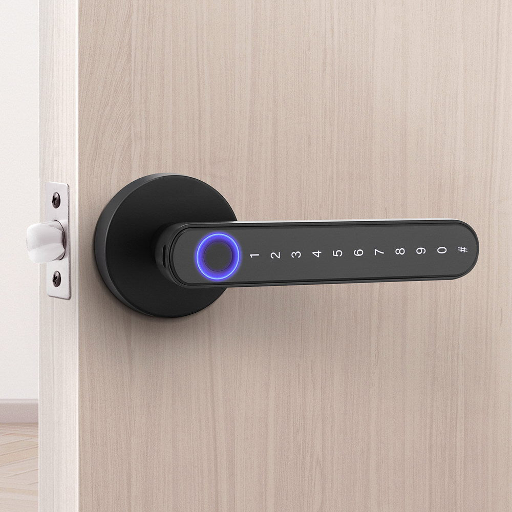 ul-tech-fingerprint-door-lock-smart-electronic-handle www.mallsonline.com.au