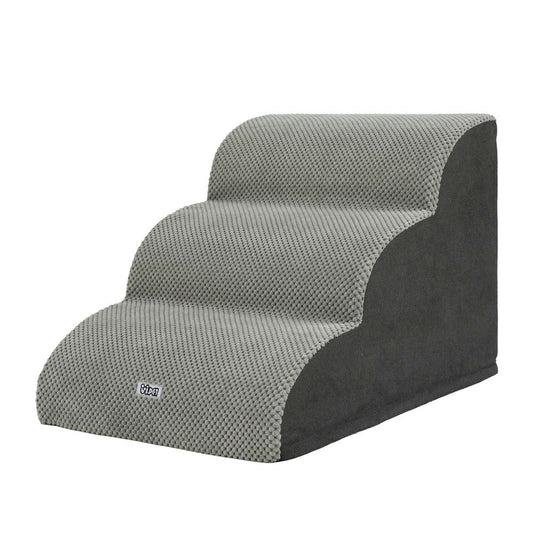 i-pet-dog-ramp-steps-foam-3-tier-pet-stairs-for-bed-sofa-car-portable-indoor at www.mallsonline.com.au