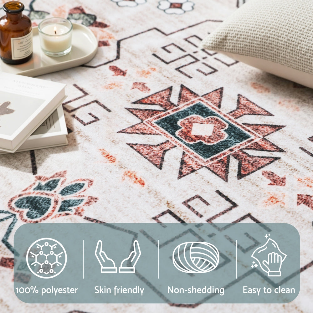 Artiss Washable Floor Rug 160X230cm Large Area Rug Modern Living Room Carpet