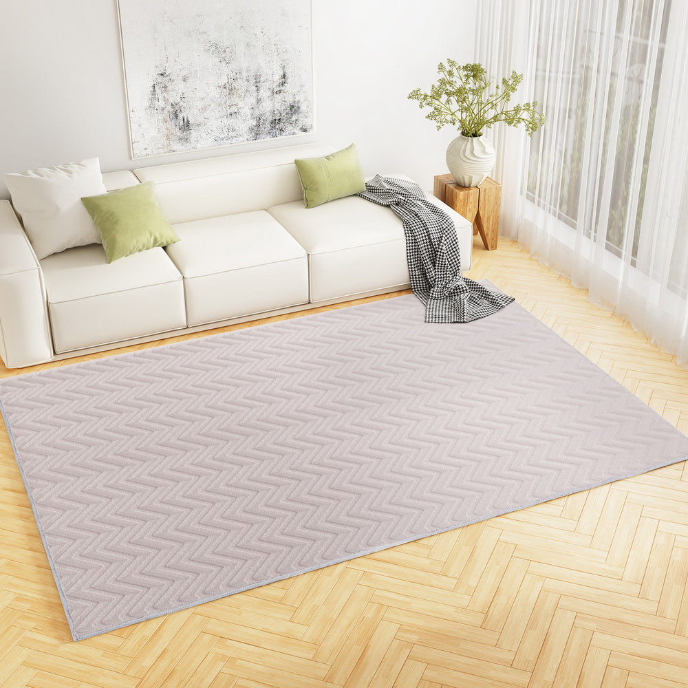 artiss-floor-rugs-200x290cm-washable-area-mat-large-carpet-microfiber-ripple at www.mallsonline.com.au