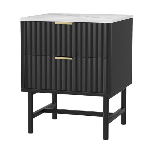 artiss-bedside-table-2-drawers-black at www.mallsonline.com.au