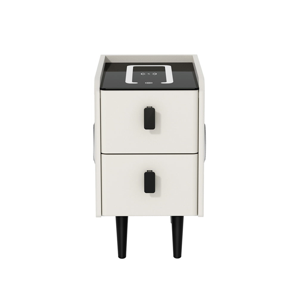 artiss-smart-bedside-table-with-wireless-charging-aida-white at www.mallsonline.com.au