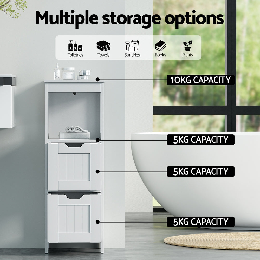 artiss-bathroom-storage-cabinet-89cm-floor-toilet-drawer-bedroom-organizer-standing-white at www.mallsonline.com.au