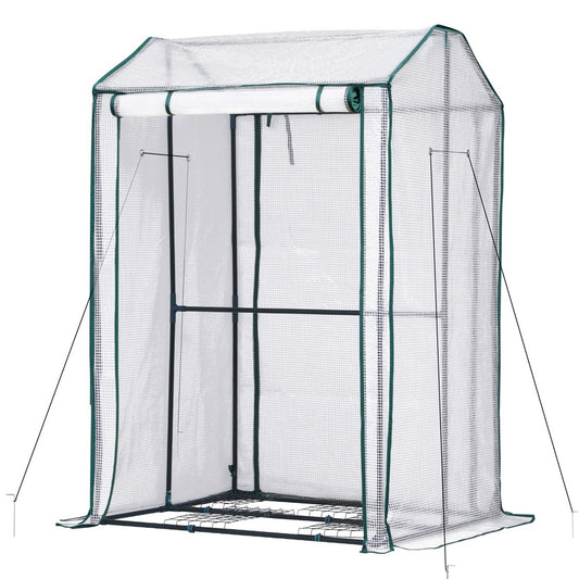 green-fingers-mini-greenhouse-pe-cover-green-house-roll-up-zippered-door-1-0x0-8x1-5m at www.mallsonline.com.au