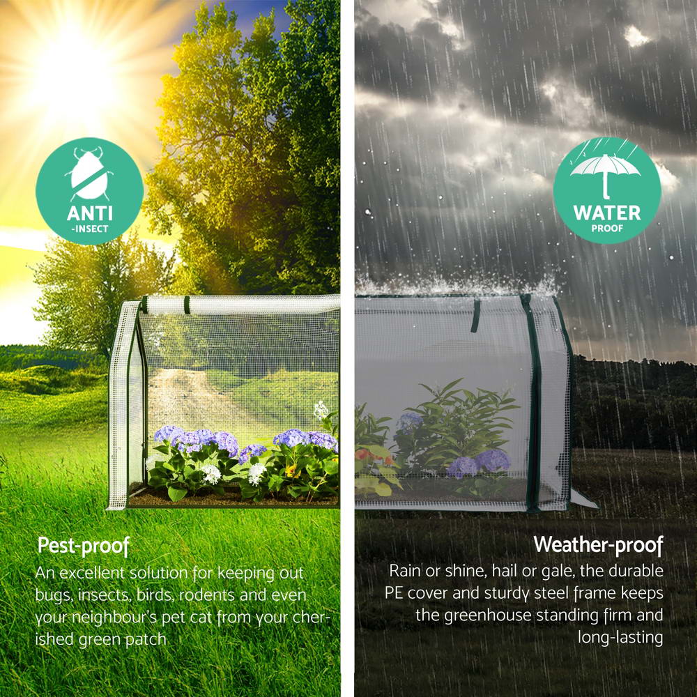 green-fingers-mini-greenhouse-pe-cover-green-house-roll-up-zippered-door-1-2x0-5x0-6m at www.mallsonline.com.au