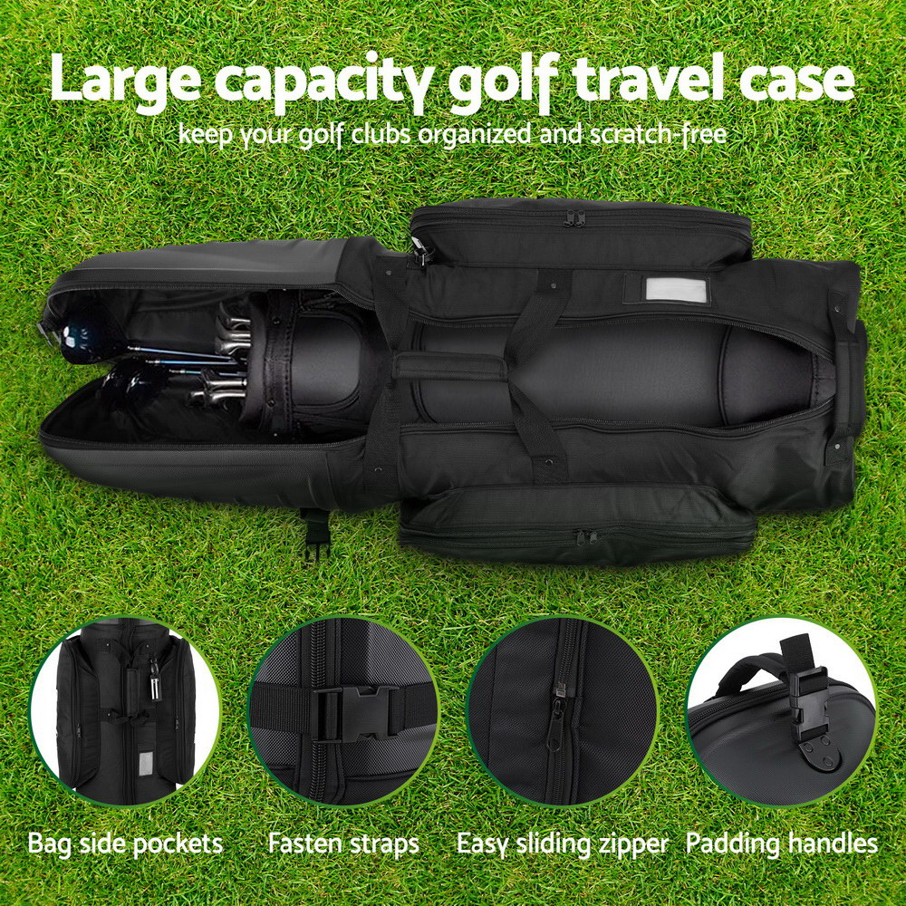 Everfit Golf Travel Bags with Wheels Golf Clubs Hard Case Foldable