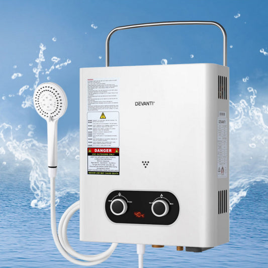 devanti-portable-gas-water-heater-6lpm-outdoor-camping-shower-white