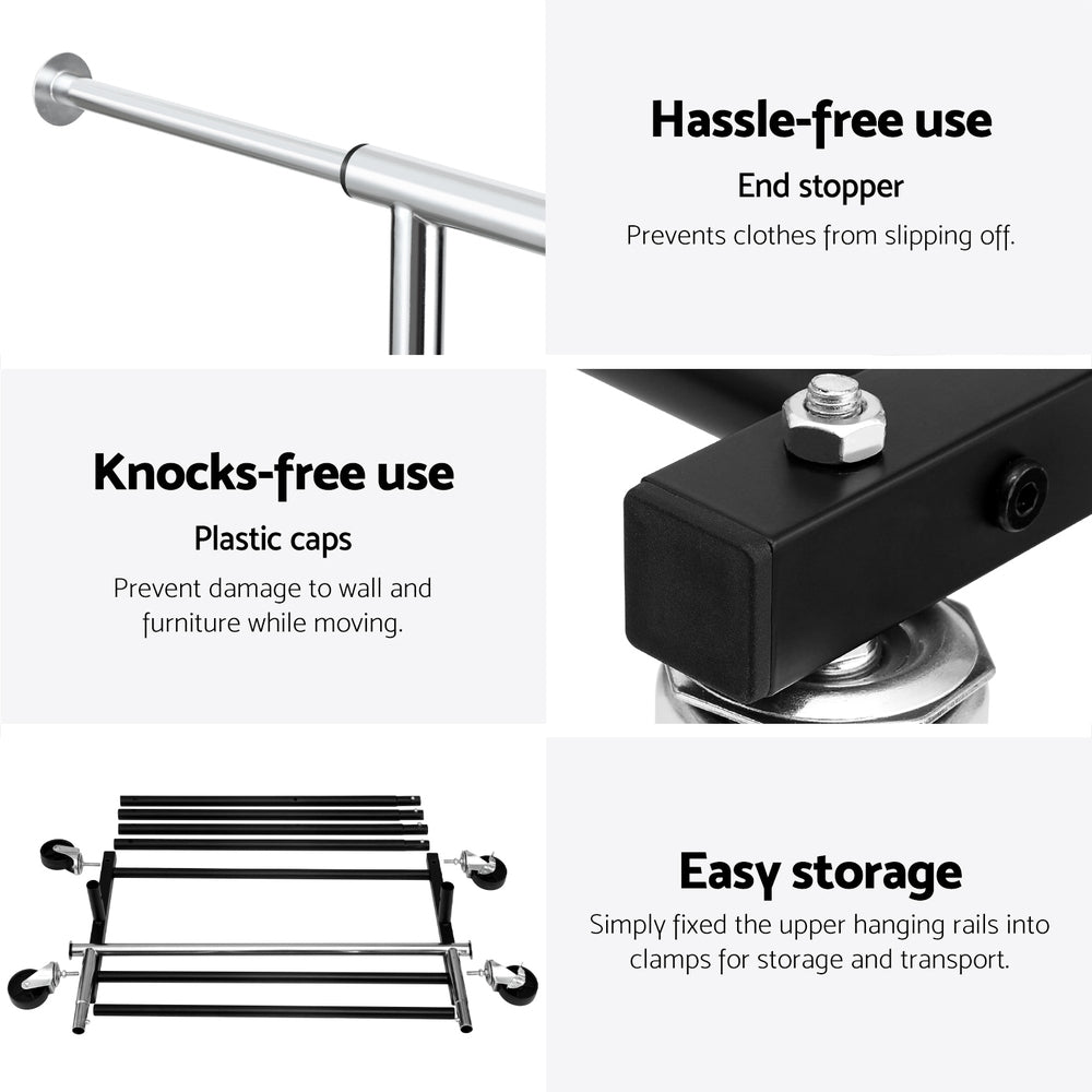 artiss-clothes-rack-double-rod-airer-rail-coat-stand-adjustable-hanger-1