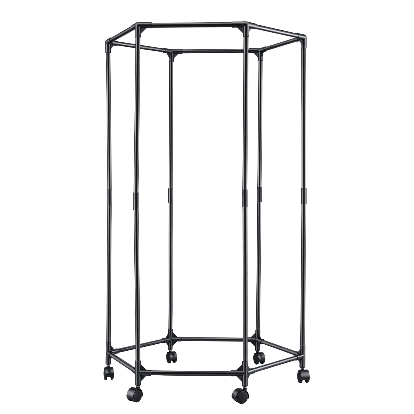 Artiss Clothes Rack Airer Rail Coat Stand Wheels 6 Rods