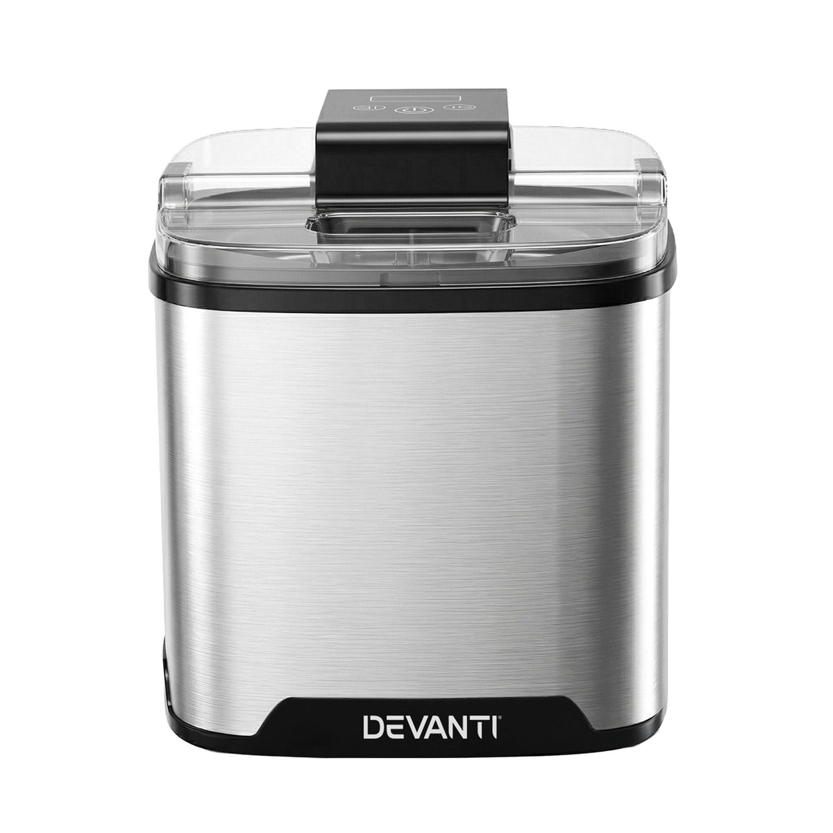 Devanti Ice Cream Maker Slushie Machine 2L Homemade Gelato Sorbet Sliver