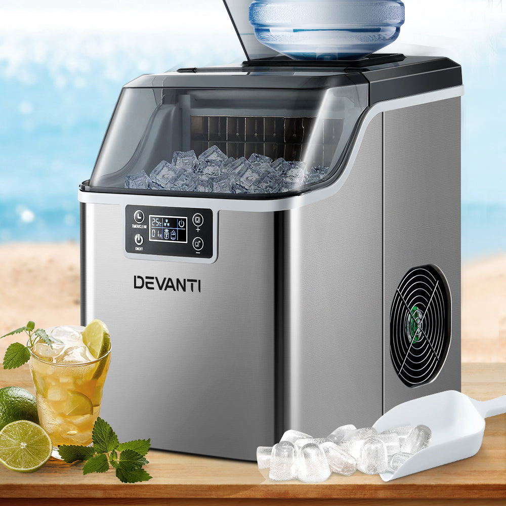 devanti-ice-maker-machine-commercial-portable-ice-cube-tray-countertop-3-2l at www.mallsonline.com.au