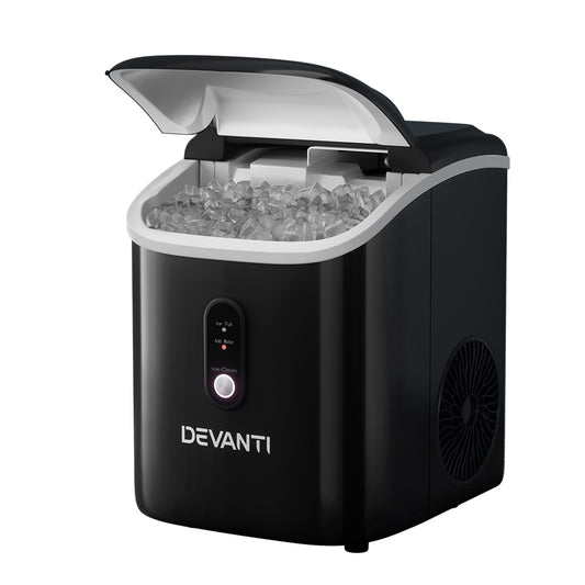 devanti-portable-ice-maker-machine-nuggetc-ice-cube-15kg-bar-countertop at www.mallsonline.com.au