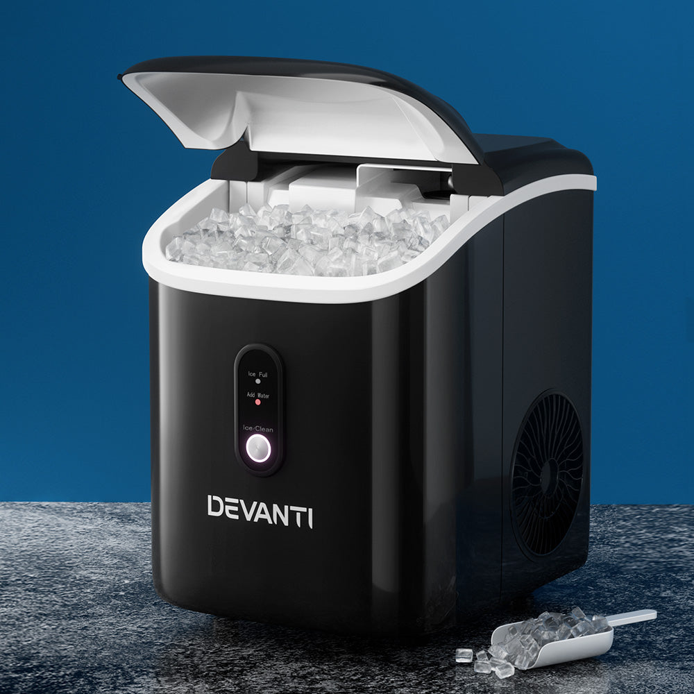 devanti-portable-ice-maker-machine-nuggetc-ice-cube-15kg-bar-countertop at www.mallsonline.com.au