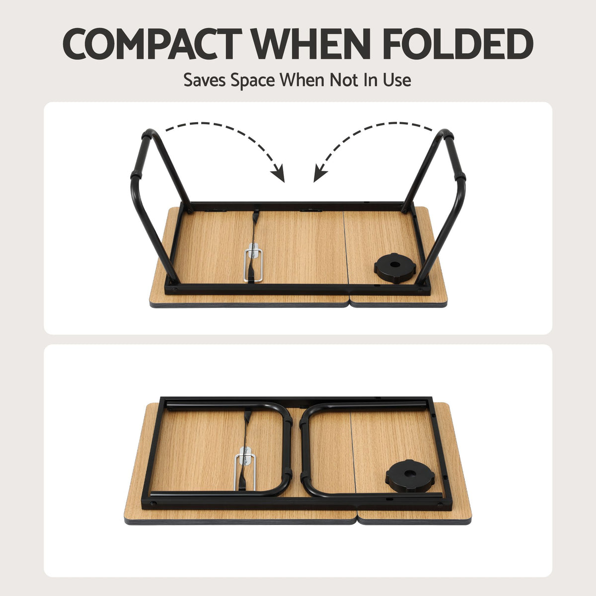 Artiss Laptop Desk Bed Table Foldable Portable Desktop Black