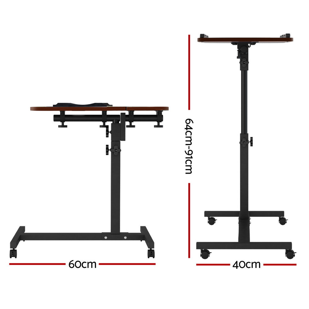 artiss-laptop-table-desk-adjustable-stand-walnut at www.mallsonline.com.au