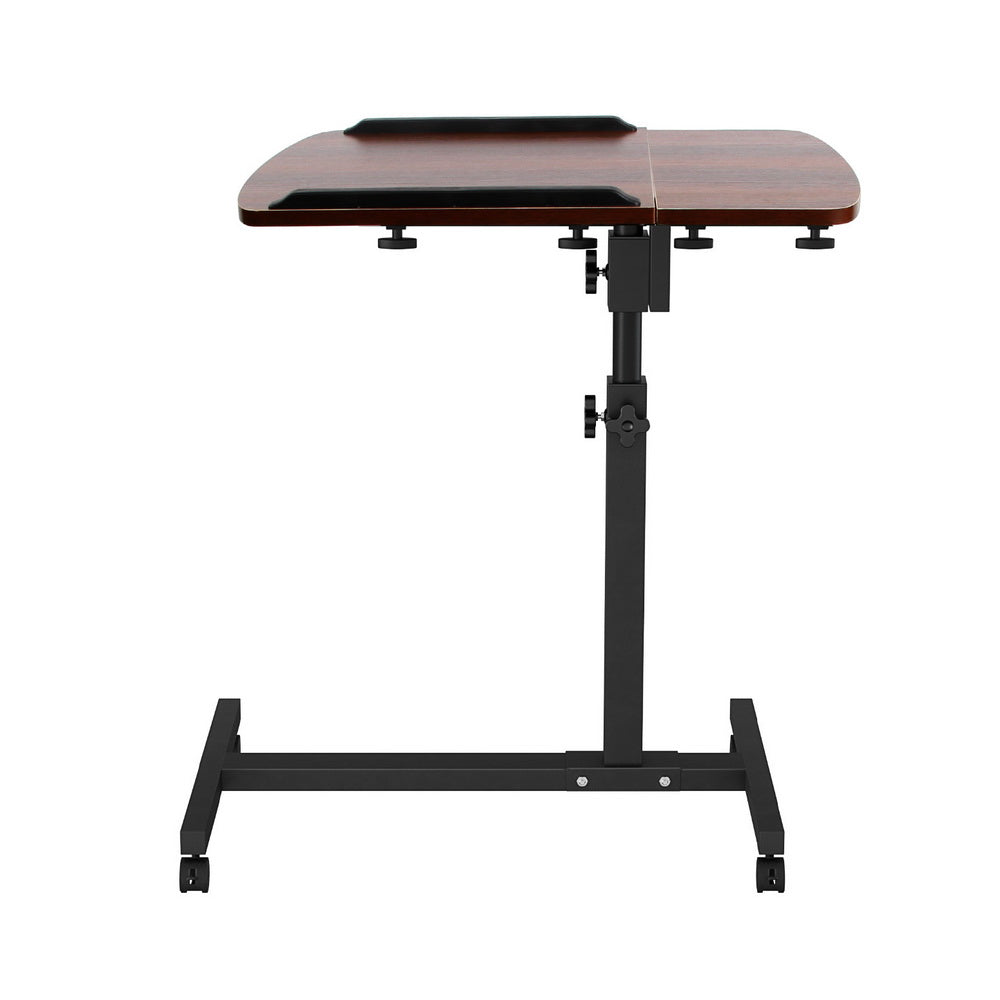 artiss-laptop-table-desk-adjustable-stand-walnut at www.mallsonline.com.au