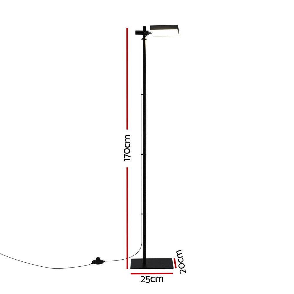 Artiss LED Floor Lamp, Modern Reading Lamp 360 Rotating Adjustable Light Head, 12W Standing Lamp for Living Room, Bedroom Office