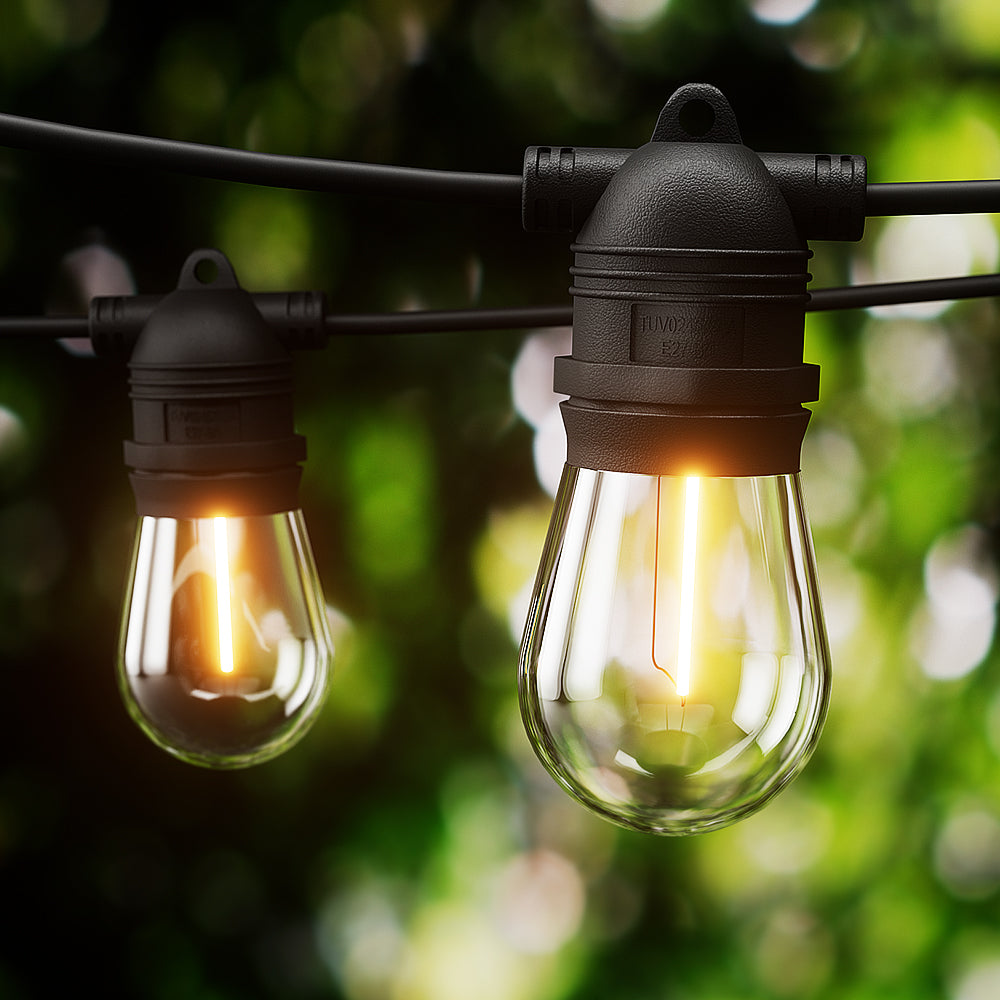 19m Festoon Lights Christmas Fairy String Lights Outdoor Party Garden Decor