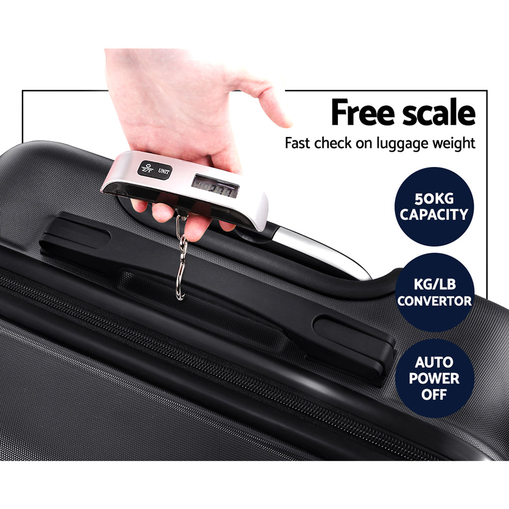 wanderlite-28-inch-luggage-with-tsa-lock-spinner-travel-suitcase-carry-on-hard-shell-luggage-case-black www.mallsonline.com.au
