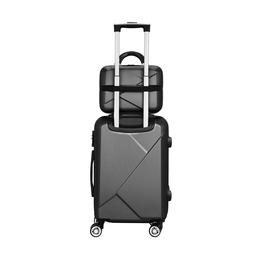 wanderlite-2set-20-inch-luggage-case-with-12-inch-handheld-luggage-box-hard-shell-travel-suitcase-tsa-lock-black www.mallsonline.com.au